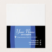 PARENTHESE-Karte Visitenkarten (Außenseite Aufgefaltet)