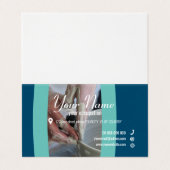 PARENTHESE KÜNSTLERINNENAUFZEICHNUNG Faltete Visit Visitenkarten (Außenseite Aufgefaltet)