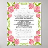 "Parenthood" Parental Guidance Poem Poster (Vorne)