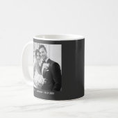 Parents & Couple Black & White Photos Kaffeetasse (Vorderseite Links)