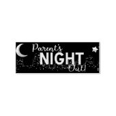 Parent's night out getting together gummistempel (Stempel)