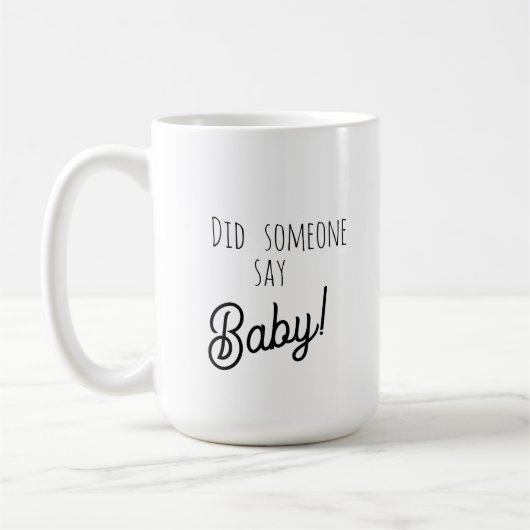 Parents-to-be Faux Lace Kaffeetasse (Links)