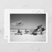 Paresev 1-A auf Lakebé mit Tow-Flugzeug Postkarte (Vorne/Hinten)