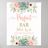 Parfait Bar succulous sign Poster (Vorne)