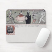 "Parfois IL m'arrive" (Tinte und w/c auf Papier) Mousepad (Mit Mouse)