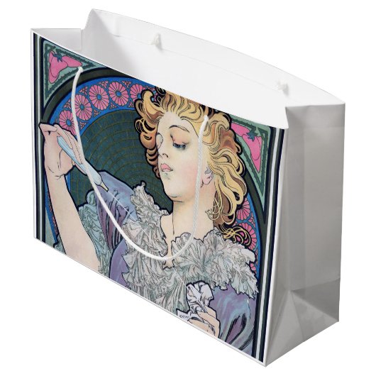 Parfüm, Alphonse Mucha Große Geschenktüte (Rückseite Schrägansicht)