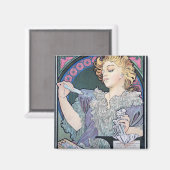Parfüm, Alphonse Mucha Magnet (Vorderseite/Rückseite)