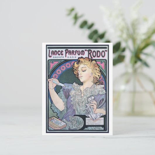 Parfüm, Alphonse Mucha Postkarte (Stehend Vorderseite)
