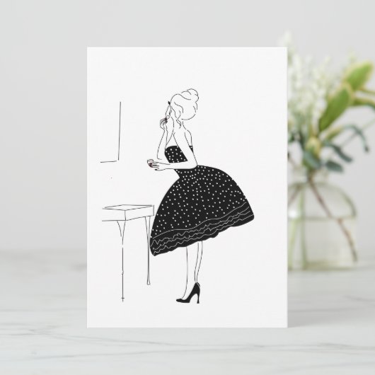 Parfüm anwenden, wo Sie gewollt werden können, um  Einladung (Stehend Vorderseite)