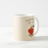 PARFUM DE TOI (Rosenparfüm Kunst) Kaffeetasse (VorderseiteRechts)