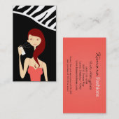 Parfüm Duft Vector Shop Girl Business Card Visitenkarte (Vorne/Hinten)