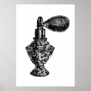 Parfüm Fashion Sketch Poster