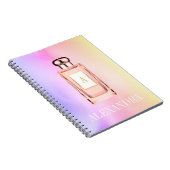 Parfüm Flasche Chic Monogram Personal Notizblock (Rechte Seite)
