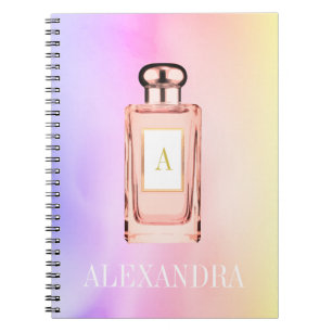 Parfüm Flasche Chic Monogram Personal Notizblock