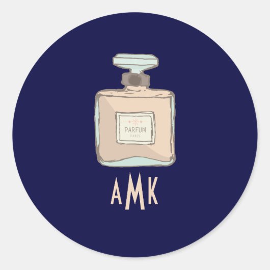 Parfum Flasche Illustration Umschlag Aufkleber (Vorderseite)
