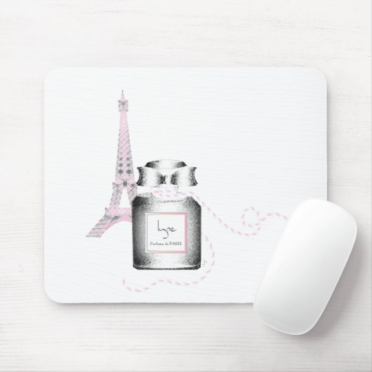 Parfum Flasche mit Eiffelturm und Seil Mousepad (Mit Mouse)