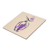 Parfüm Flasche Mode Aquarell Illustration Fliese (Seite)