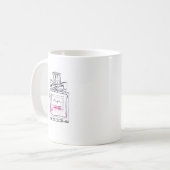 Parfüm Flasche Mode Aquarell Illustration Kaffeetasse (Vorderseite Links)
