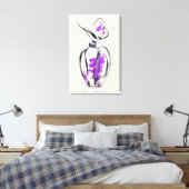 Parfüm Flasche Mode Aquarell Illustration Leinwanddruck (Insitu (Schlafzimmer))