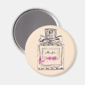 Parfüm Flasche Mode Aquarell Illustration Magnet (Vorderseite/Rückseite)
