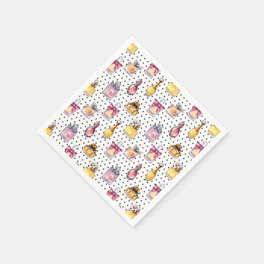 Parfum Flasche Muster Serviette (Ecke)