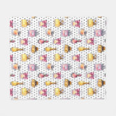 Parfum Flaschen-Muster Fleecedecke (Vorderseite (Horizontal))