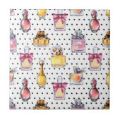 Parfum Flaschen-Muster Fliese (Vorderseite)