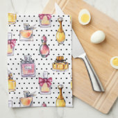 Parfum Flaschen-Muster Geschirrtuch (Viertel Falte)