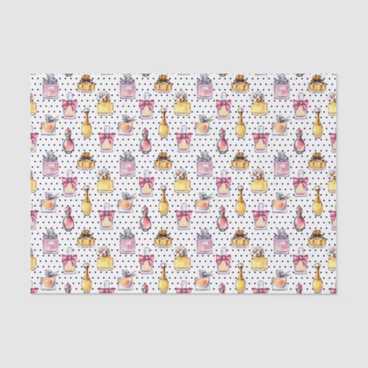 Parfum Flaschen-Muster Seidenpapier (Vorderseite)