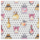 Parfum Flaschen-Muster Stoff (Nahaufnahme)