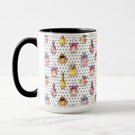 Parfum Flaschen-Muster Tasse (Links)