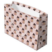 Parfüm große Geschenktasche Geschenktüte (Rückseite Schrägansicht)