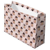 Parfüm große Geschenktasche Geschenktüte (Vorderseite Schrägansicht)