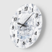 Parfüm hinterlässt immer eine gute Idee Paris Große Wanduhr (Winkel)