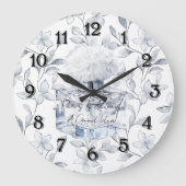Parfüm hinterlässt immer eine gute Idee Paris Große Wanduhr (Vorderseite)