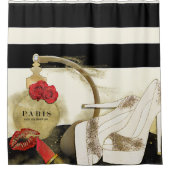 Parfum Parfum Parfüm Rose Heelse & Lipstick Duschvorhang (Vorderseite)