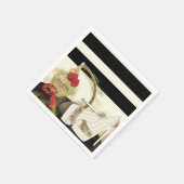 Parfum Parfum Parfüm Rose Heelse & Lipstick Serviette (Ecke)