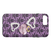 Parfum&Pearls Lila Damask iPhone7Plus Tough Case (Rückseite (Horizontal))