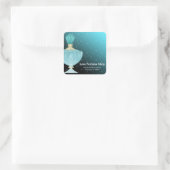 Parfüm Quadratischer Aufkleber (Tasche)