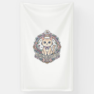 Parfüm Schönheit Katze Süße Katze T-Shirt Design - Banner