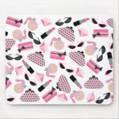 Parfüm schürzt Sonnenbrille u. Lippenstift Mousepad (Vorne)