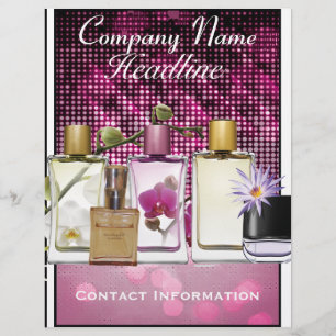 Parfüm- und Duftstoff-Marketingflyer-Vorlage Flyer