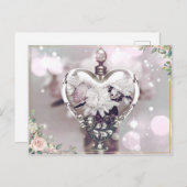 Parfüm- und Peoniepostkarte Postkarte (Vorne/Hinten)