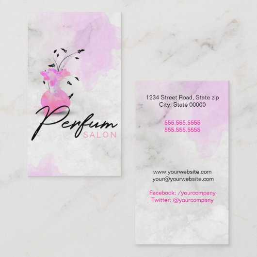 Parfüm Visitenkarte (Vorne/Hinten)