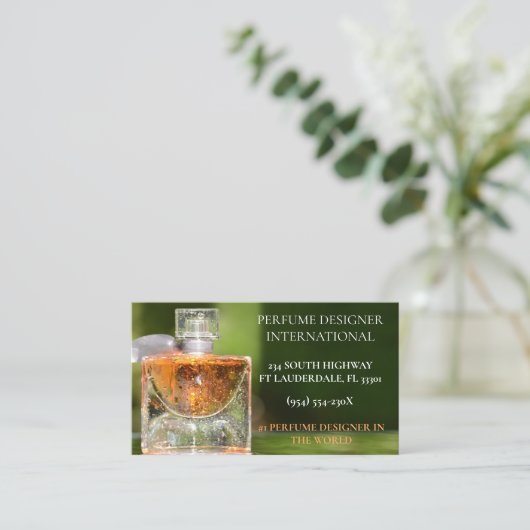 Parfümerie-Parfümerie Visitenkarte (Stehend Vorderseite)