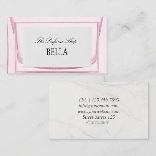 Parfümerie-Shop-Visitenkarte Visitenkarte (Vorne/Hinten)