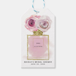 Parfümflakon Florale Mode Rosa Rosen Gold Glamour Geschenkanhänger