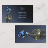 Parfümflasche-Andeutung des Blaus Visitenkarte (Vorne/Hinten)