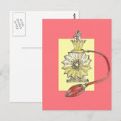 Parfümflasche der 20er Jahre Postkarte (Vorne/Hinten)