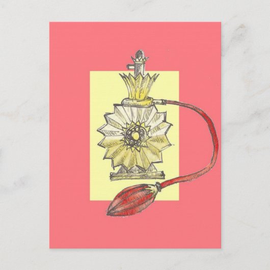 Parfümflasche der 20er Jahre Postkarte (Vorderseite)